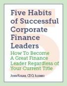 Five Habits of Successful Corporate Finance Leaders